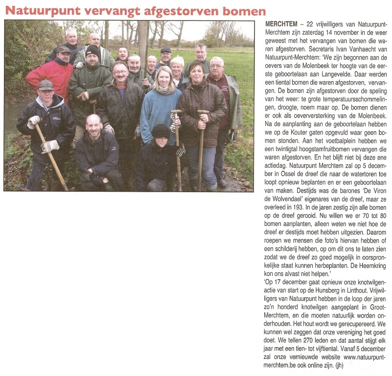 bomen planten